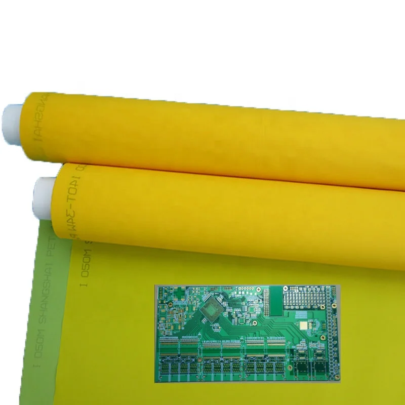 PET 90T/230 mesh-48 PW monofilament polyester screen printing mesh