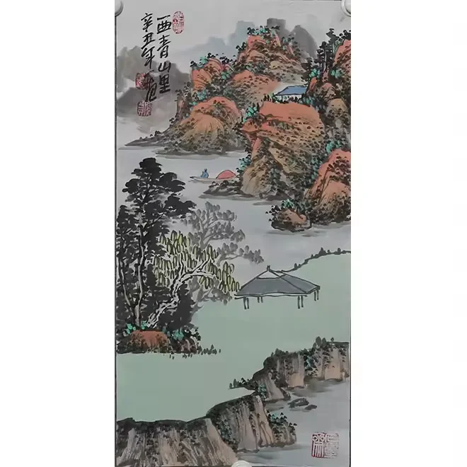 Chinese Zen style ink painting living room sofa decoration painting porch corridor background wall painting