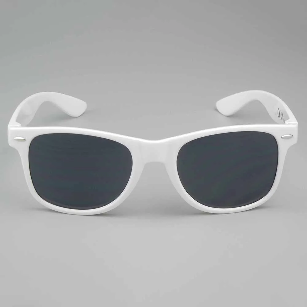 No MOQ in Stock Plastic Sunglasses Promotional  Wholesale for Man Women Plastic Trendy Sunglasses New White Sunglasses