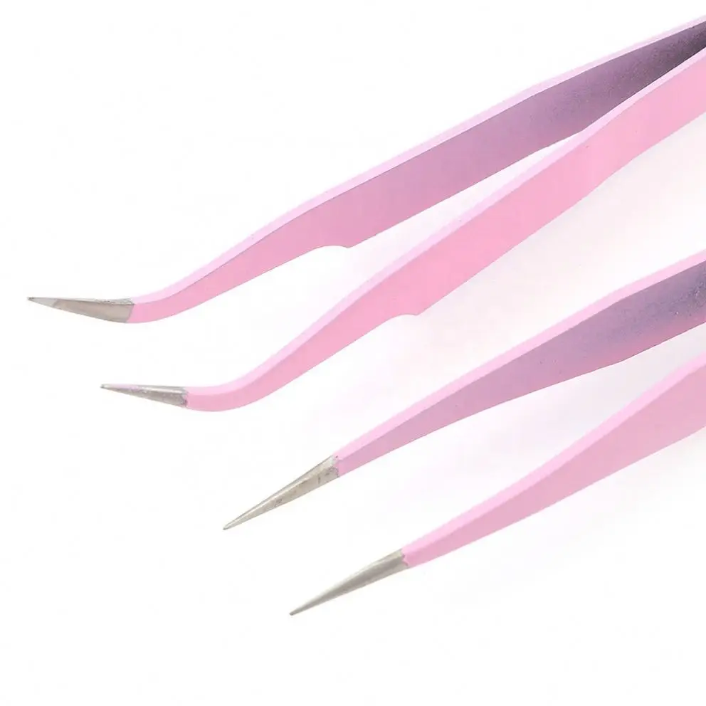 Tweezer Eyelash Lash And Gold Black Set Volume Extension Holder Private Label Eyebrow Rose Glue With Custom Logo Frog Tweezers