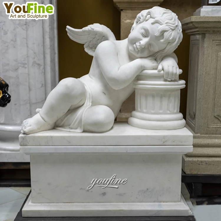 Life Size Outdoor Garden Cherub Marble Angel Child Statue Sculpture