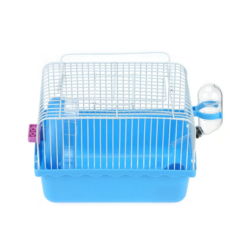 Spot Wholesale Hamster Small Cage For Simple Portable Cage Small Wire Cage Hamster Pastoral Portable Hamster