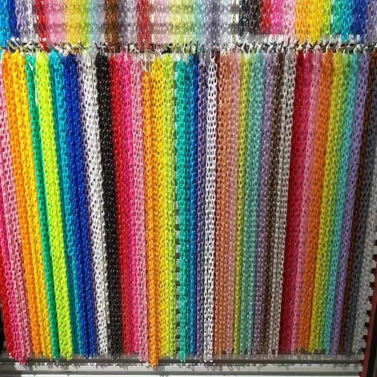 50cm Length Wholesale Colorful Acrylic Chain Fashion Men Women's Neck Chain Links for Eyeglass Necklace Bags Accessories