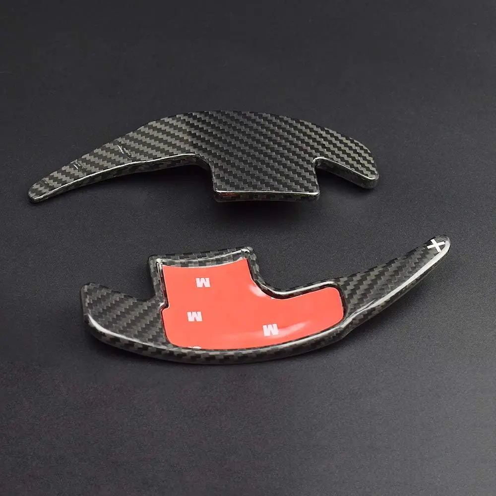 real Carbon Fiber parts Steering Wheel Paddle Shifter Extensions for Ford Mustang Accessories 2015-2017 car Interior decoration