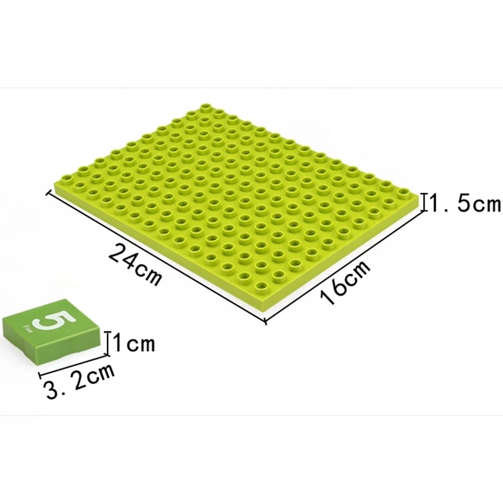 56 pcs numbers counting 10 cards game building Blocks Toys baby toy block diy toys for Kids