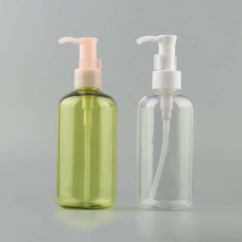 Wholesale PET Plastic 250 Ml Body Wash Shampoo Plastic Bottles Liquid Container Lotion Bottles with Pump