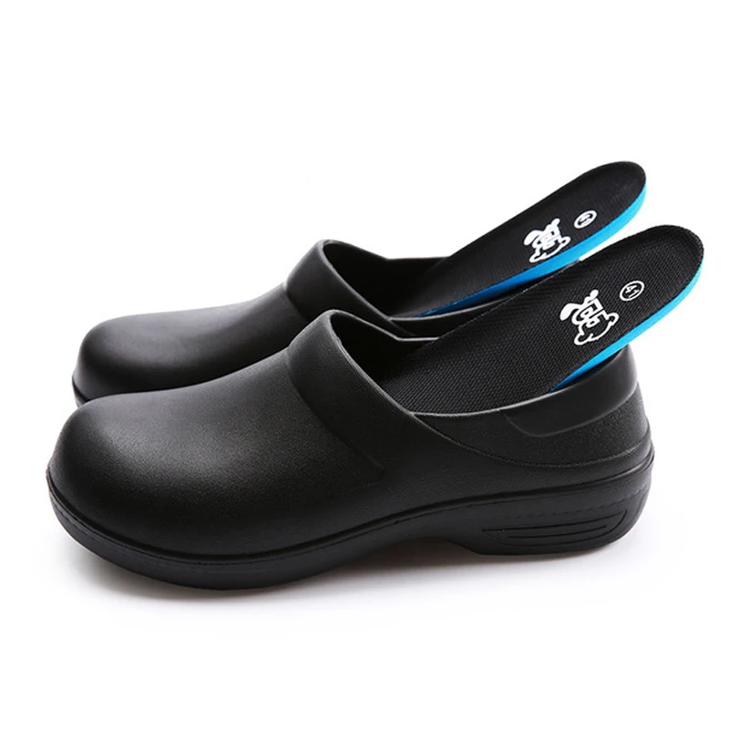 Factory Wholesale Unisex Food Industry Waterproof Anti Slip Oil Resistance EVA Chef Shoes Waterproof Hotel Chef  Shoes