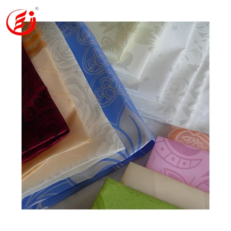 Wholesale High Quality 100% Polyester Satin Material Fabric Printing Mattress Colorful Woven Soft Satin Fabric