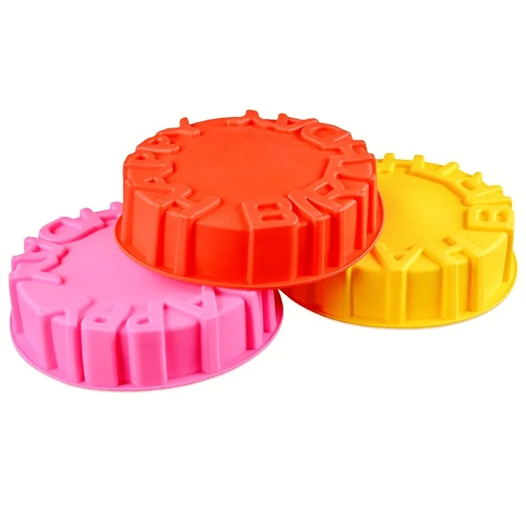 
Spot Silicone Mini Cake Mold Happy Birthday Kitchen Baking Tools Hot Silicone Mould for Cake 