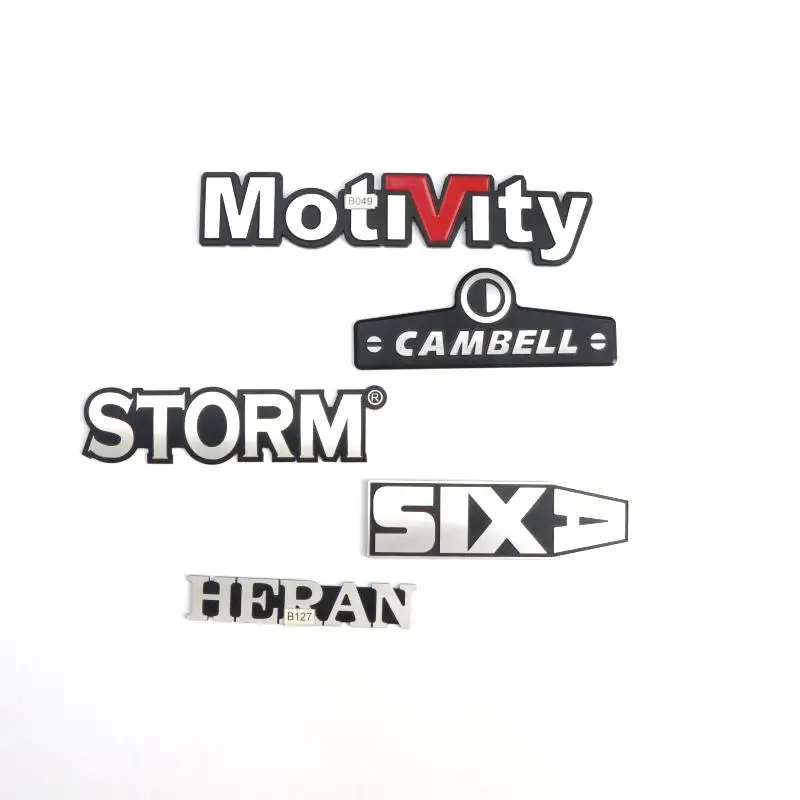 Wholesale personalized 3D metal car nameplate emblem logo labels for car stickers & plates