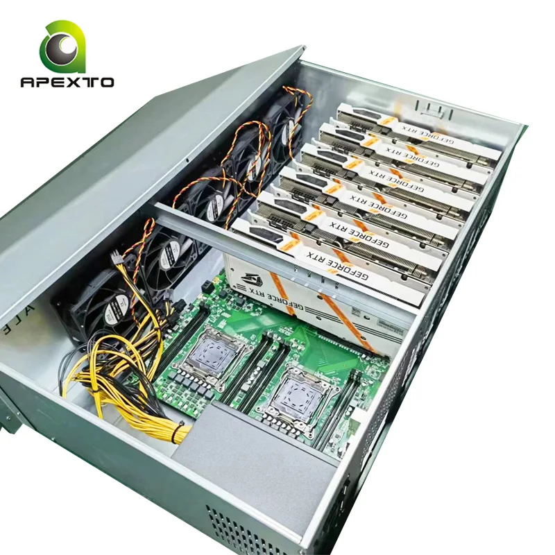 6 GPU ALEO server rack support customized scheme design web3.0 graphics card server case Aleo server