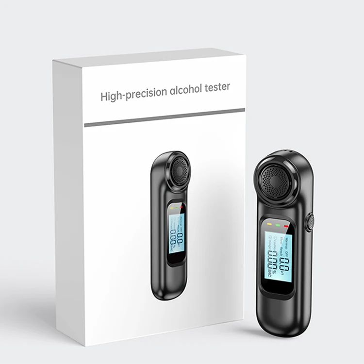 1 Piece Handheld Backlight Digital Alcohol Tester Digital Alcohol Breath Tester Breath Analyzer LCD Detector Backlight