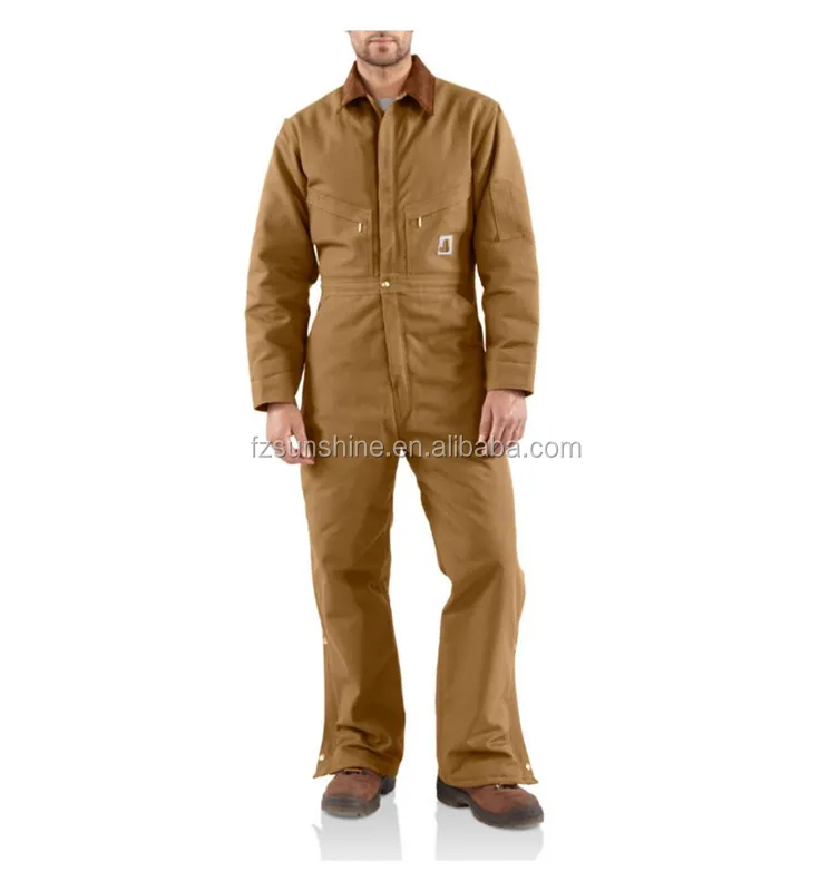 Customize insulated coveralls suits padded coveralls to keep warm with reflective tape insulated work coverall