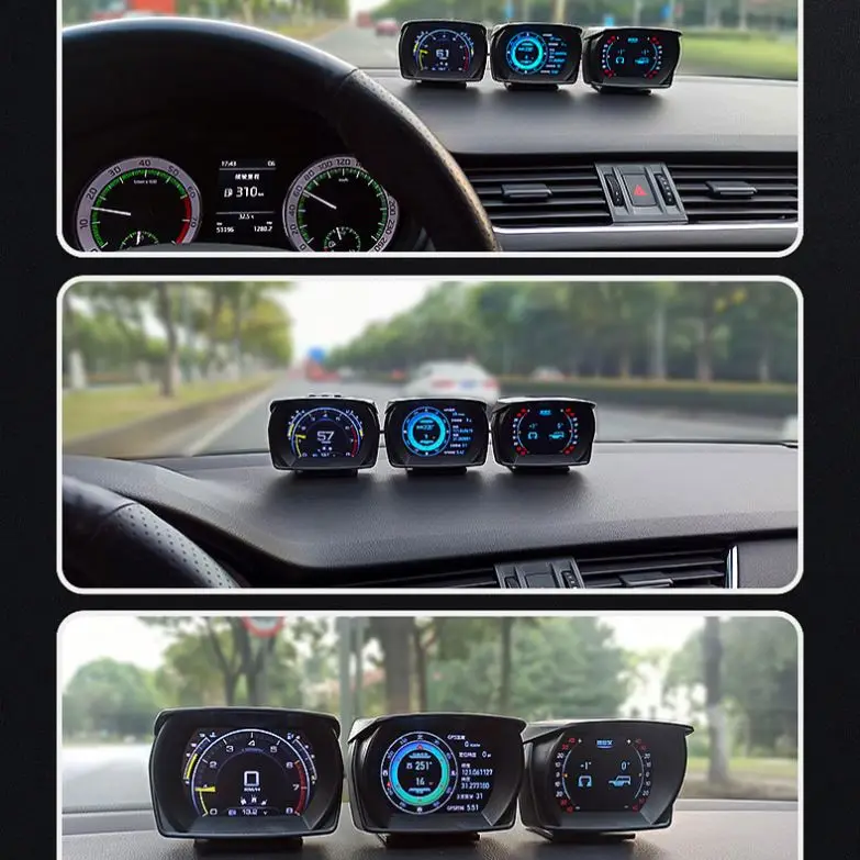 3.5 Inch OBD2 Diagnostic Tools Multiple Interface Universal Car HUD OBD GPS Head Up Display Speedometer