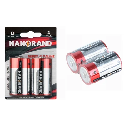 NANGRAND factory 1.5v size D ultra Alkaline Battery LR20 7 years warranty time