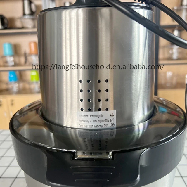 Мясорубка большой емкости 6 л для промышленного и коммерческого использования с