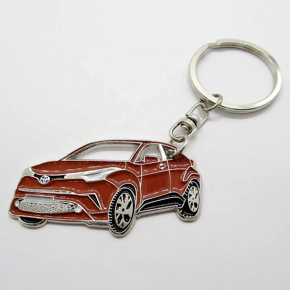 2019 OEM брелок для ключей из цинкового сплава с эмалированным металлическим логотипом автомобиля