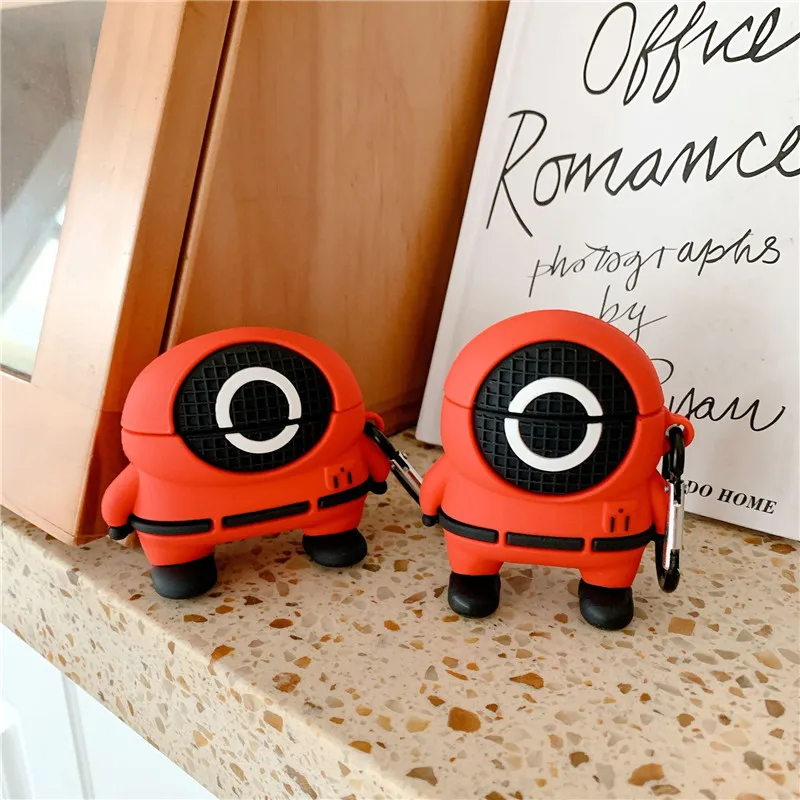Wholesale Custom 3D Silicone Case Design Squid Game Protective Pro Cases Cover For Air Pod Pro