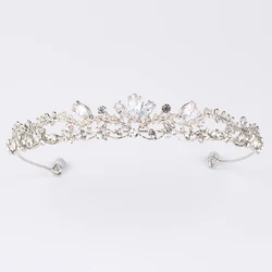Оптовая продажа, Корона из сплава со стразами, свадебные тиары и корона для вечеринки для женщин