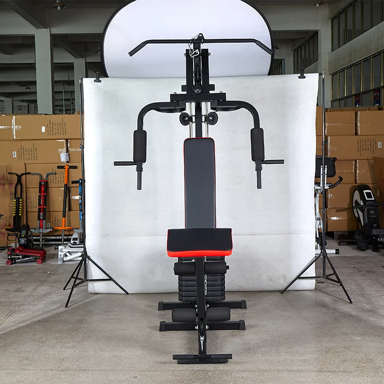 Home Body Building Multifunctional Station Power Cage Squat Rack Bench Weight Gym Lifting Training Smith Machine