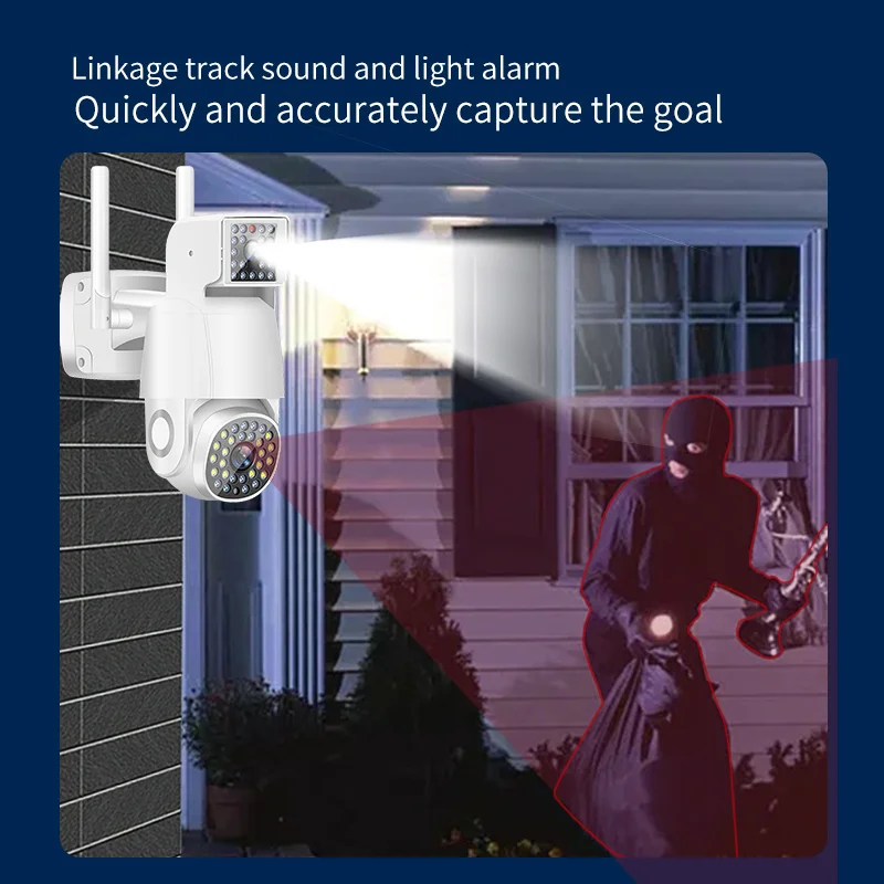 1080P HD IP66 Waterproof cctv outdoor security camera auto tracking wireless speed dome PTZ camera 360 degree