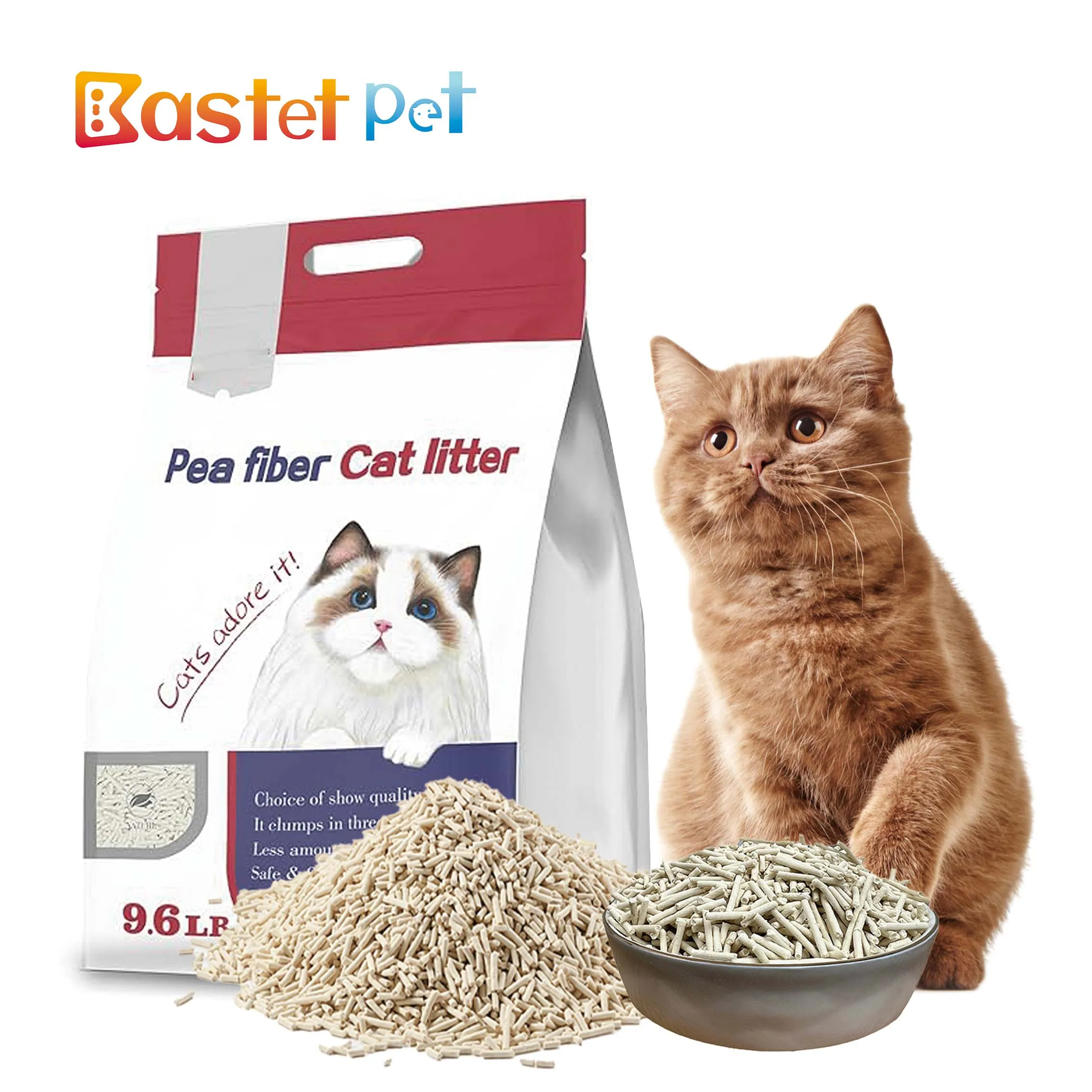 Good Quality Scent Custom Eco-Friendly Strong-Clumping Natural Plant Corn Flushable Biodegradable Tofu  Cat Litter