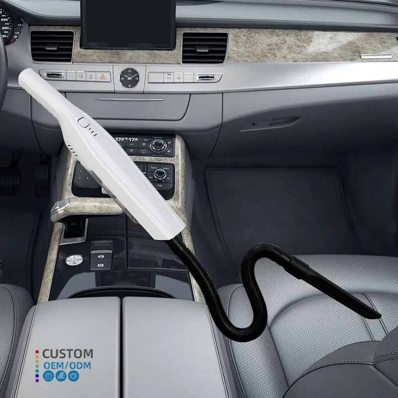 Rechargeable Mini Car Vacuum Cleaner Air Blower and Dust Collection FeaturesPortable and Cordless for Efficient Vehicle Cleaning