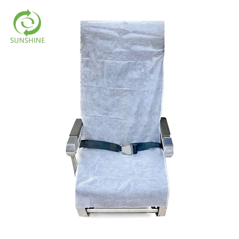 Hot selling disposable 100% pp nonwoven fabric airplane seat cover portable convenient theater seat covers
