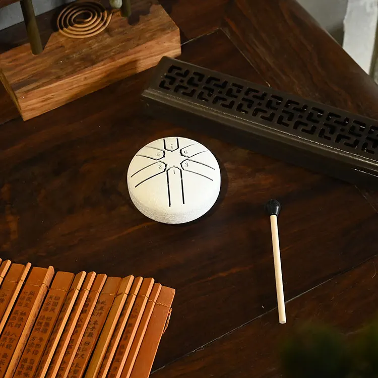 Dropshipping Customization Moon White Ethereal Drum Harmonize with the Five Elements