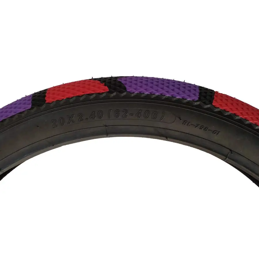 New pattern design fat 20x2.4 20x4.0 24x4.0 26x4.0 colored bicycle tire e bike tyre for 24 26 27.5 29 inches electric bike