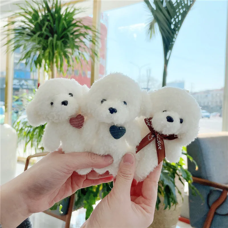 Kawaii 10cm Mini Teddy Bear Pendant Stuffed Cute Baby Bear Plush Doll Bag Accessory Keychain Decoration
