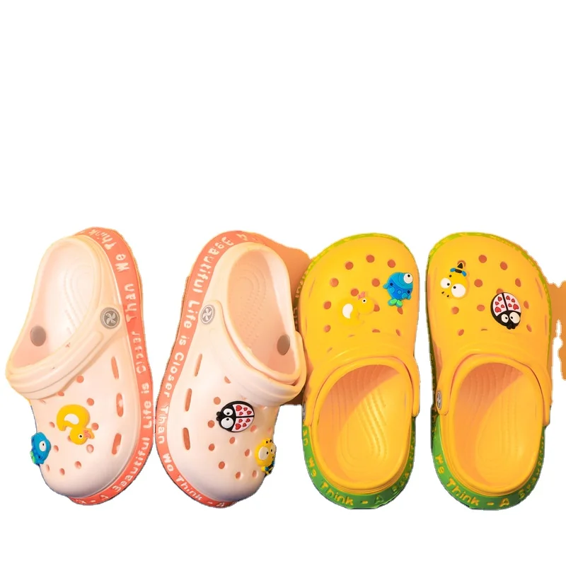 Новинка 2021, детская Нескользящая эва мультяшная одежда для дома и улицы, красивые тапочки
