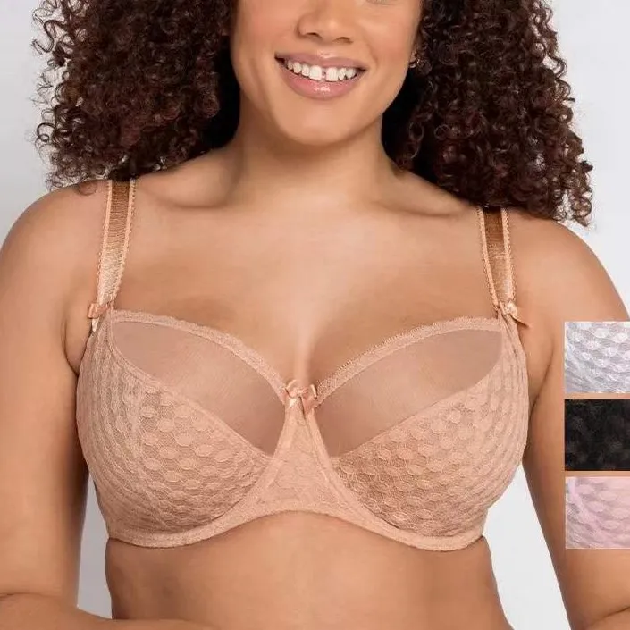 sexy bra 32-40GHIJKLMNO cup Thin bra with steel ring plus size womens bra underwear lace  custom full up