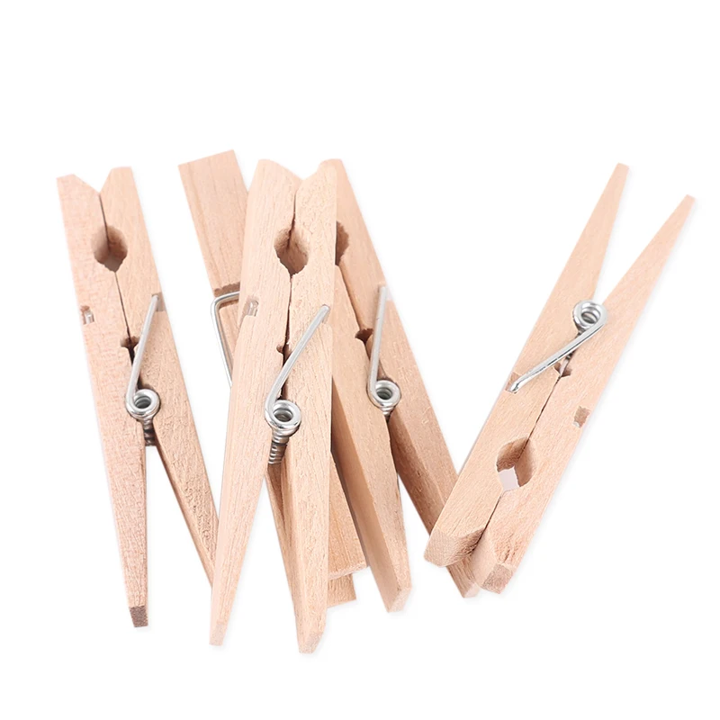 Wood Clothespins Wholesale Household Wooden Clip100PCS Wooden Clothing Clothespin/Socks Clothes Pegs