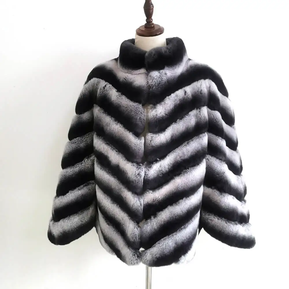 2021 New Trendy Custom Real Fur Jacket Overcoat Luxury Winter Thick Warm Woman Natural Fur Coat