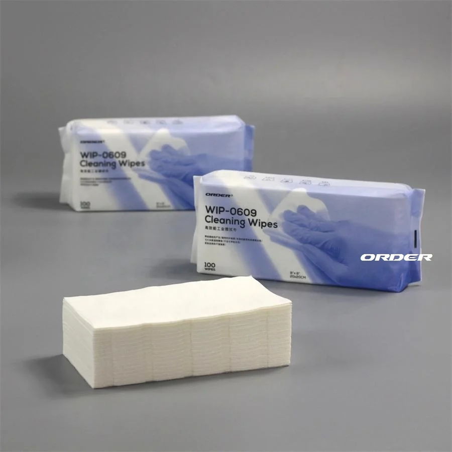 Manufacture supplier OEM critical environments light duty electronic industrial cleaning wipes rags