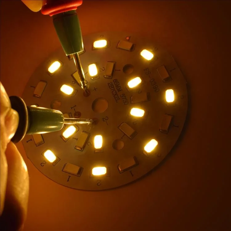 7W LED double color temperature module light board 65mm diameter with 5730SMD Epistar chip