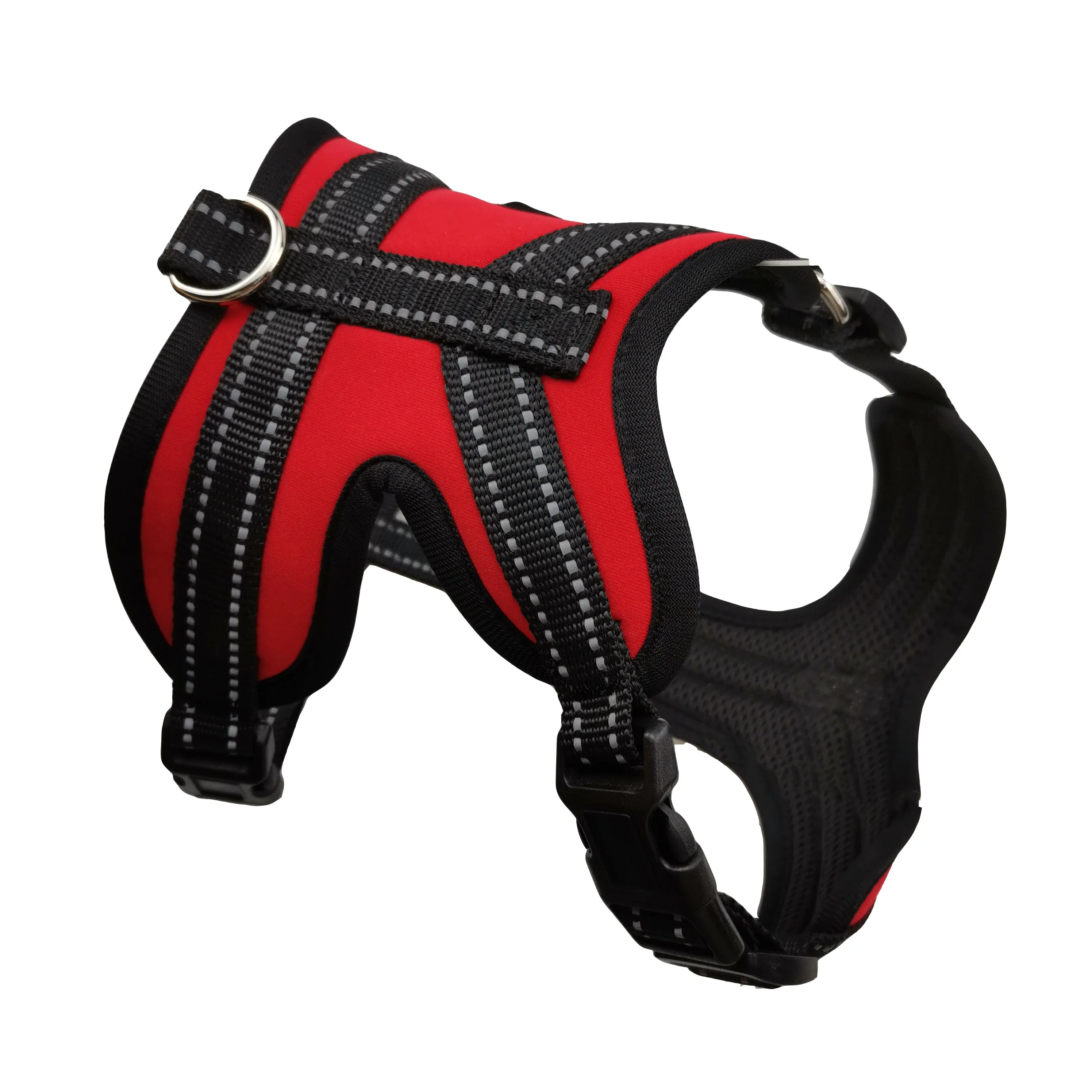 Neoprene dog harness with reflective strip comfortable and adjustable pet harness vest