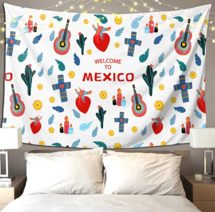 Tapestry Print Your Design Wall Hanging Fabric Beach Coverlet Personalized Photo Decor 90x60Inches Customized