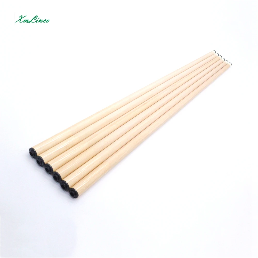 Xmlinco 12pcs hard maple wood with carbon tube spliced carom cue shaft pool cue shaft