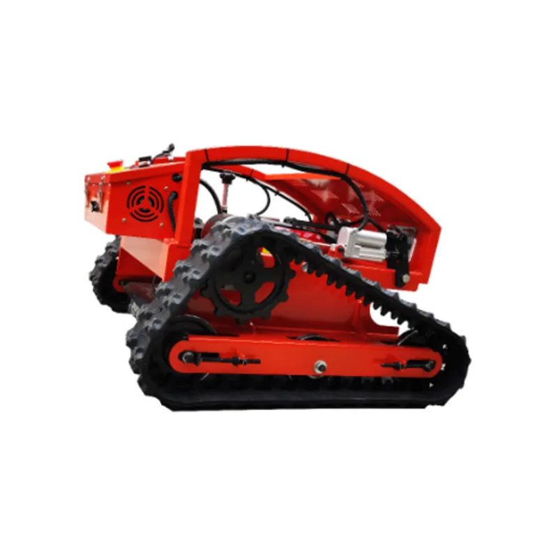360 degree rotating robot lawn mower gasoline crawler self-propelled remote control lawn mower