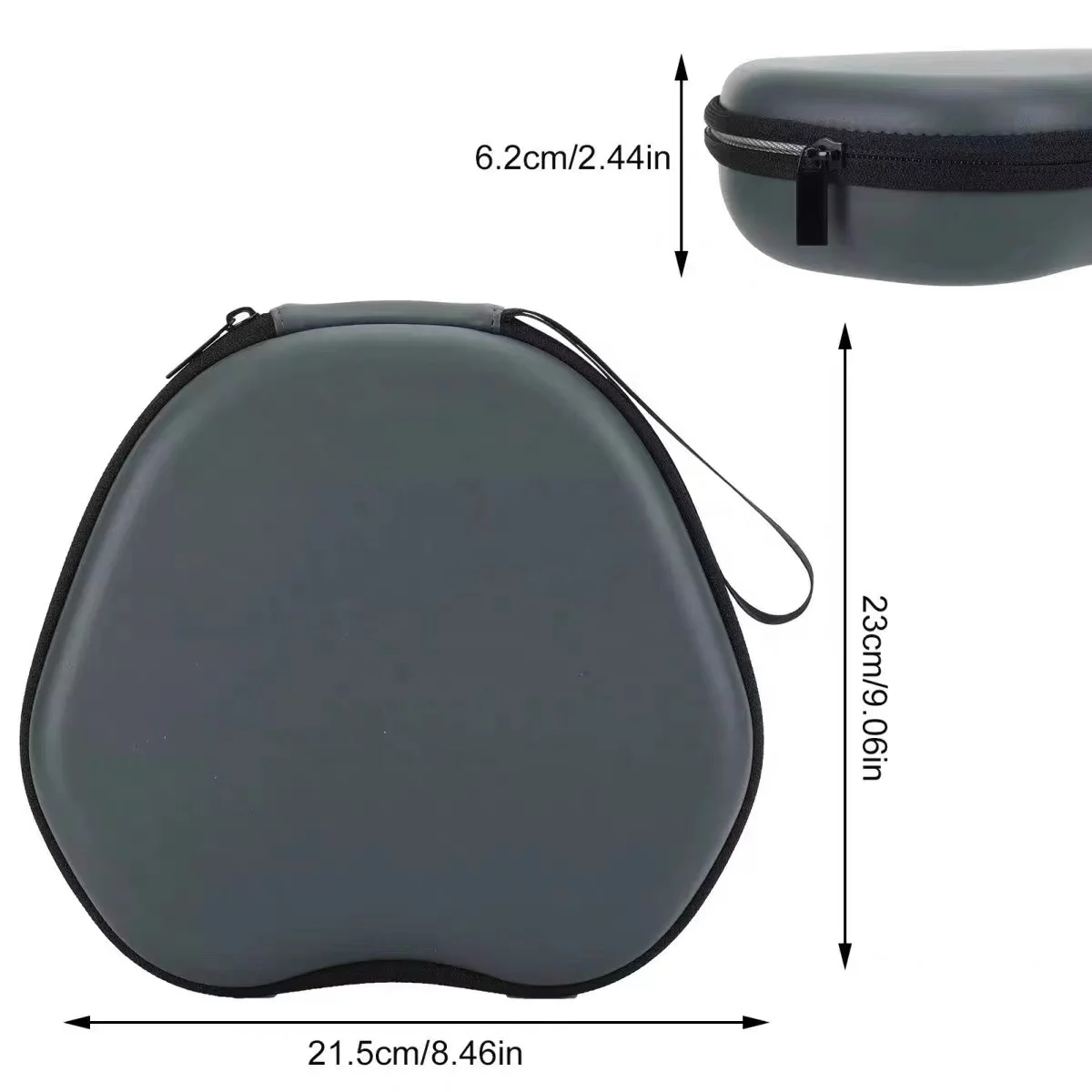 Hard Shell Headphone Case for Airpods Max Waterproof Zipper Protective Storage Bag Travel Headphone Case