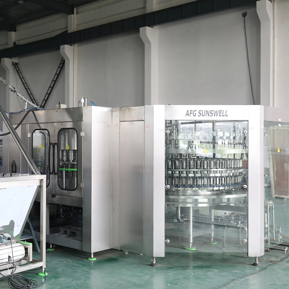 zhangjiagang small soda carbonated beverage production line plant bottling machine