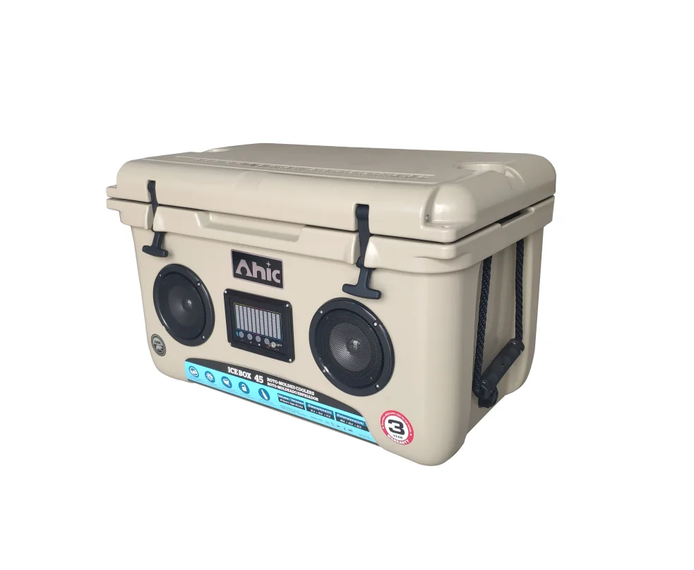 High output audio speaker cooler,music stereo cooler box,Cooler with Speaker