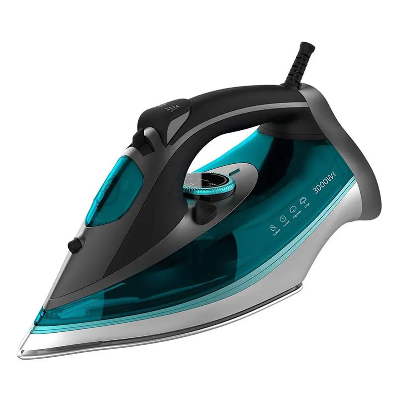 Fast Heat Up Clothes Steam Iron 3000W Cast aluminum ceramic coating soleplate press iron Auto-off safety system electric irons