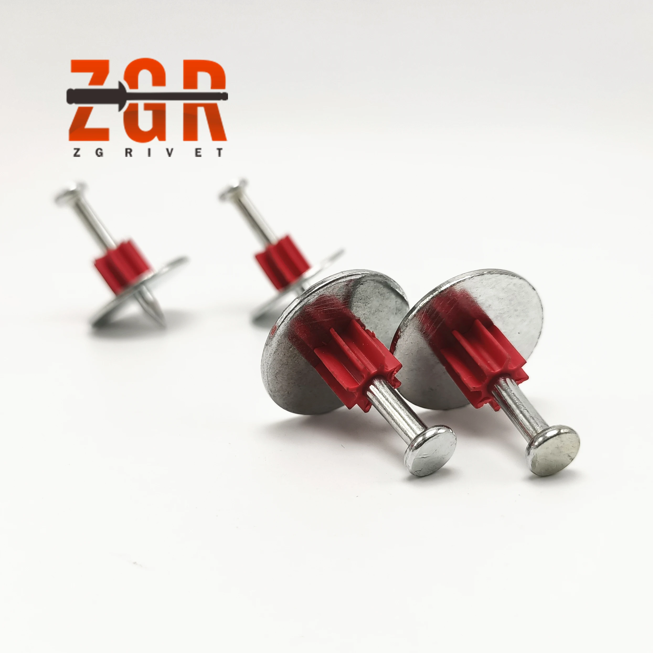 Shooting Nails with Metal Red Washer 120 Degree Pk Angle Clip Drive Pins 20mm Gas Nail Assembly Metal Production Pin
