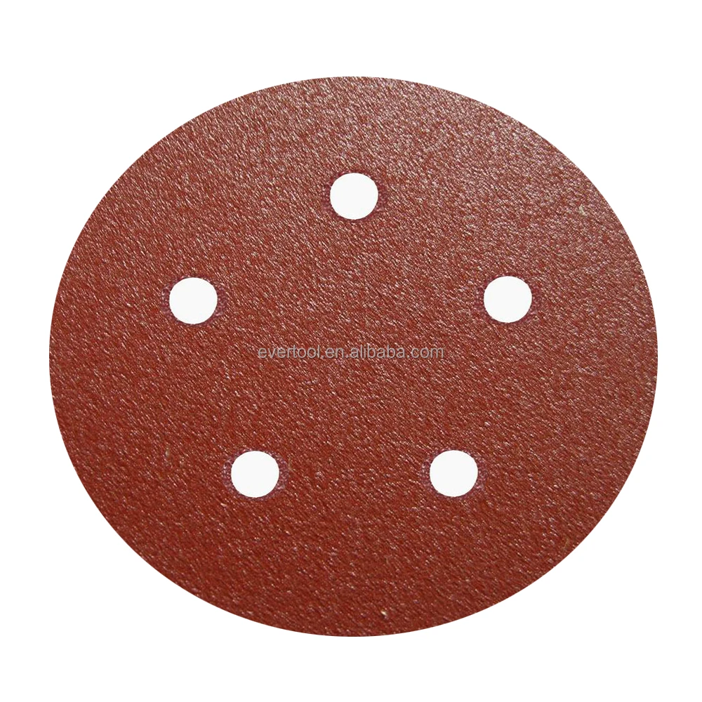 EVERTOOL Abrasive Tool Aluminum Oxide Sanding Paper Self Adhesive Sanding Discs 125mm