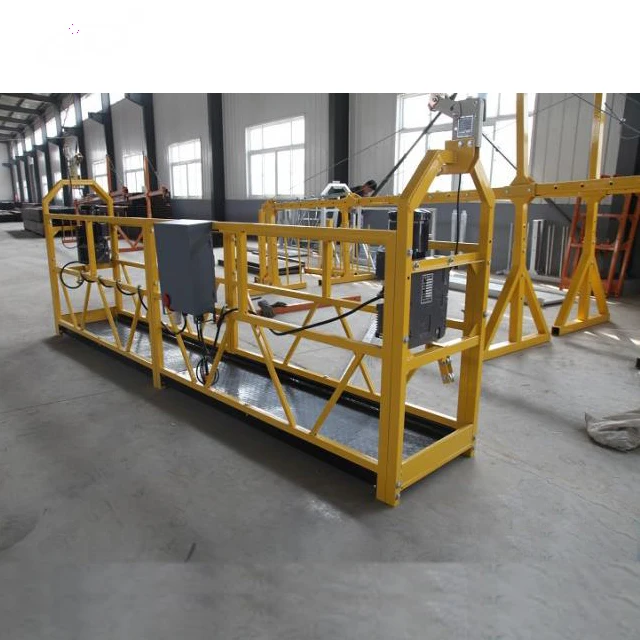 ZLP630 spray painted steel suspended electric gondola platform and construction cradle