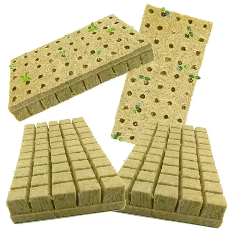 Выращивание каменной ваты рассадных блоков 25*25*25