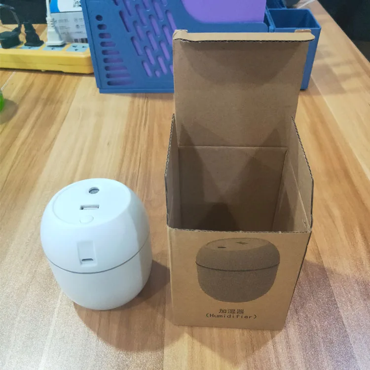 250ML Mini Usb Desktop Air Humidifier Ultrasonic Essential Oil Diffuser for Home Car Mist Maker with Night Lamp